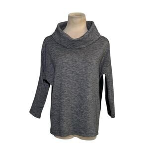 Armani Exchange gray black cowl neck sweatshirt size Small